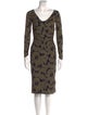 La Petite Robe di Chiara Boni Animal Print Knee-Length Dress
