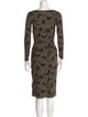 La Petite Robe di Chiara Boni Animal Print Knee-Length Dress