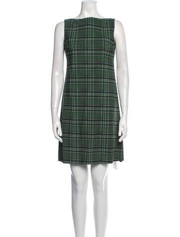 La Petite Robe di Chiara Boni Dresses Plaid Print Mini Dress Us4, It40 | S