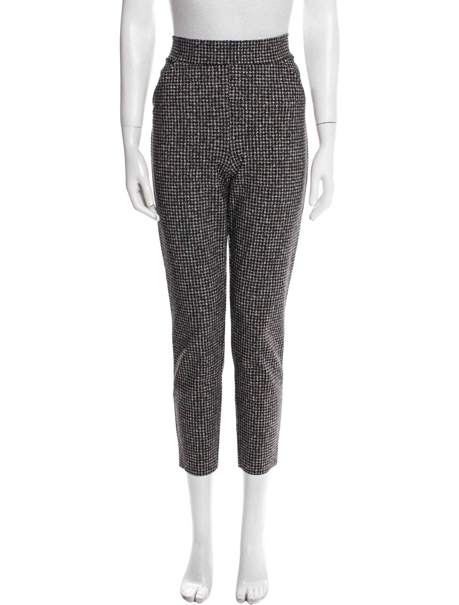 La Petite Robe di Chiara Boni Plaid Print Skinny Leg Pants w/ Tags