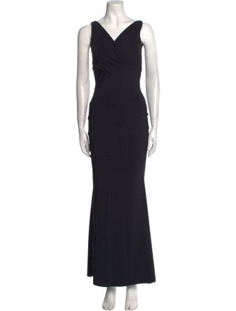 La Petite Robe di Chiara Boni V-Neck Long Dress