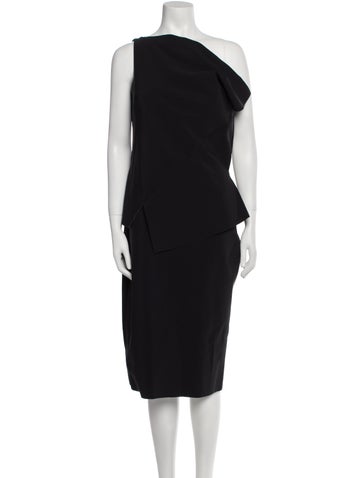 La Petite Robe di Chiara Boni Dresses One-Shoulder Knee-Length Dress Us12, It48 | XL