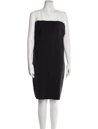 La Petite Robe di Chiara Boni Scoop Neck Knee-Length Dress