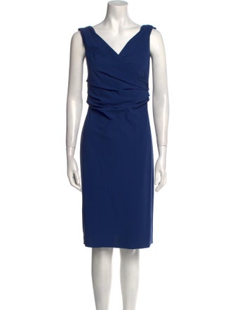 La Petite Robe di Chiara Boni V-Neck Knee-Length Dress
