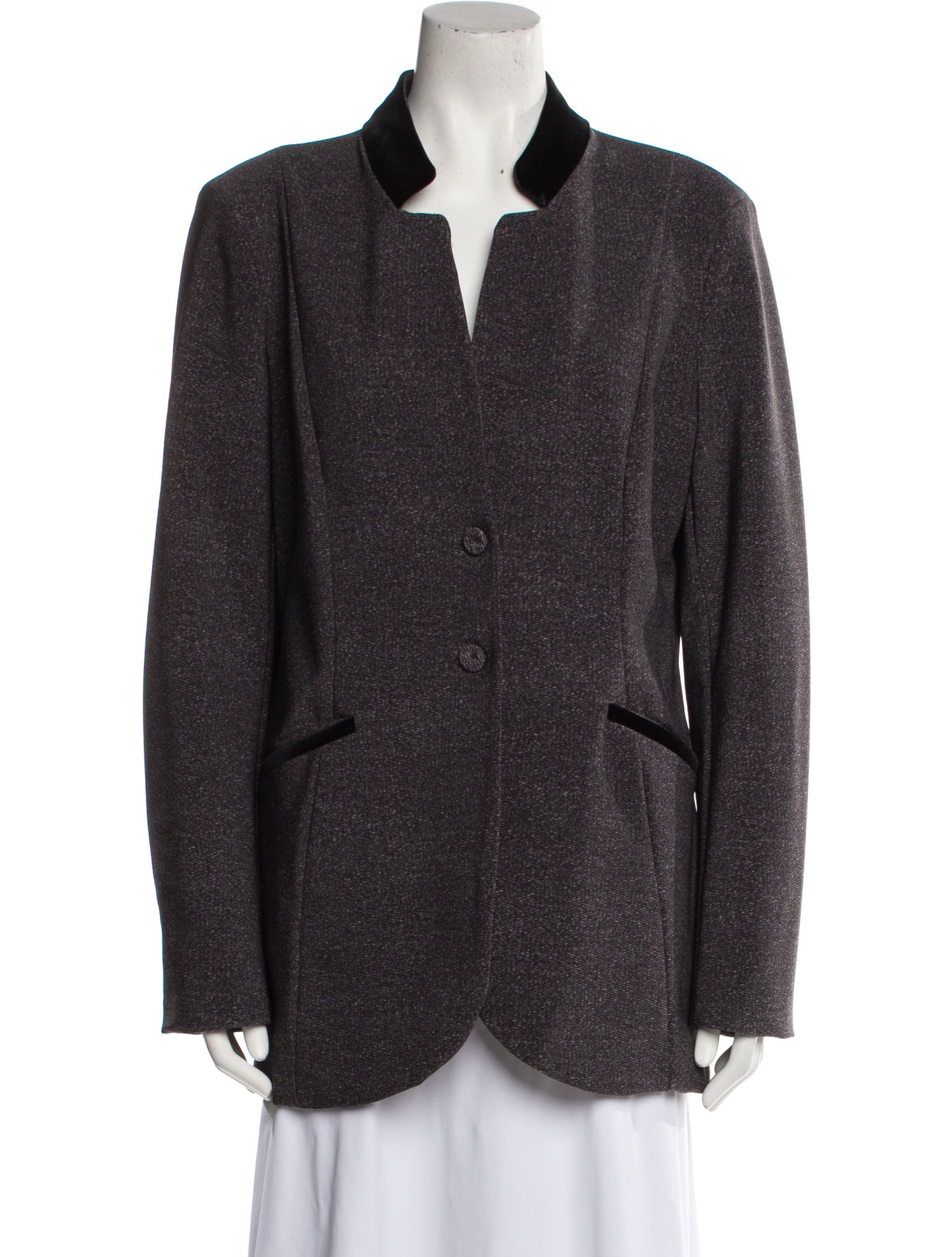 La Petite Robe di Chiara Boni Tweed Pattern Blazer
