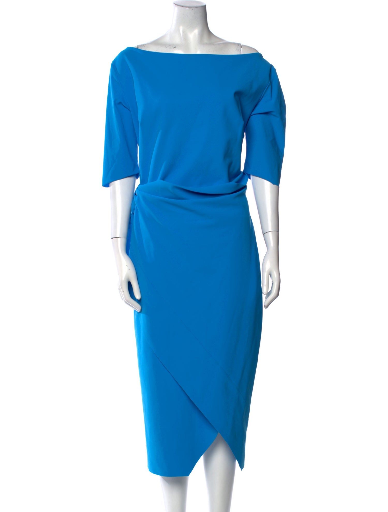 La Petite Robe di Chiara Boni Bateau Neckline Midi Length Dress