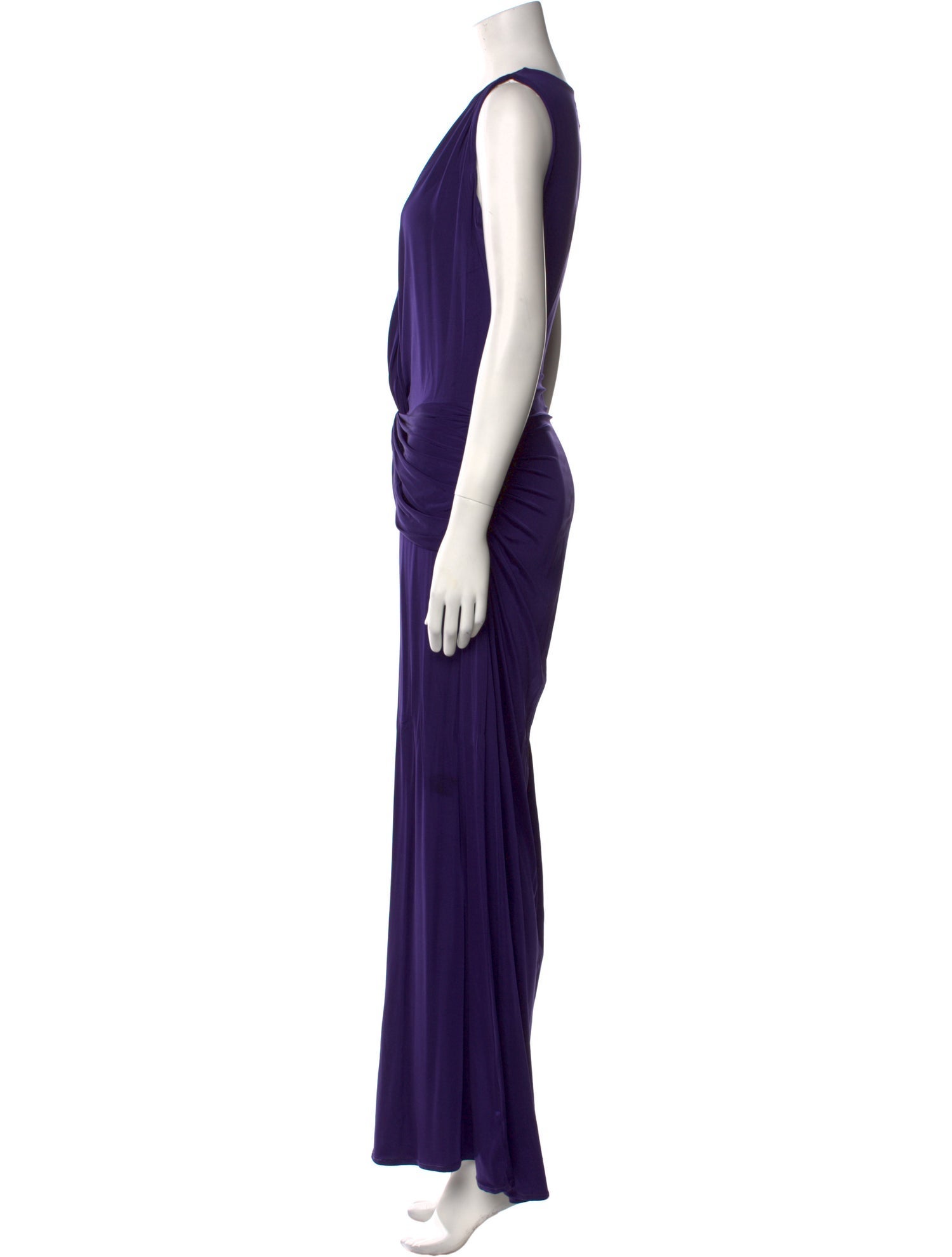 La Petite Robe di Chiara Boni Plunge Neckline Long Dress