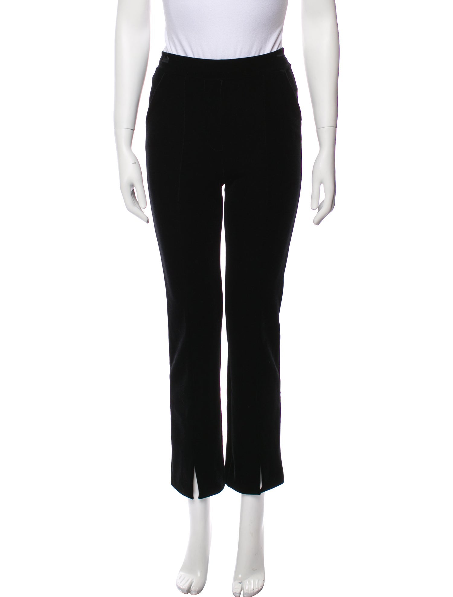 La Petite Robe di Chiara Boni Suede Straight Leg Pants