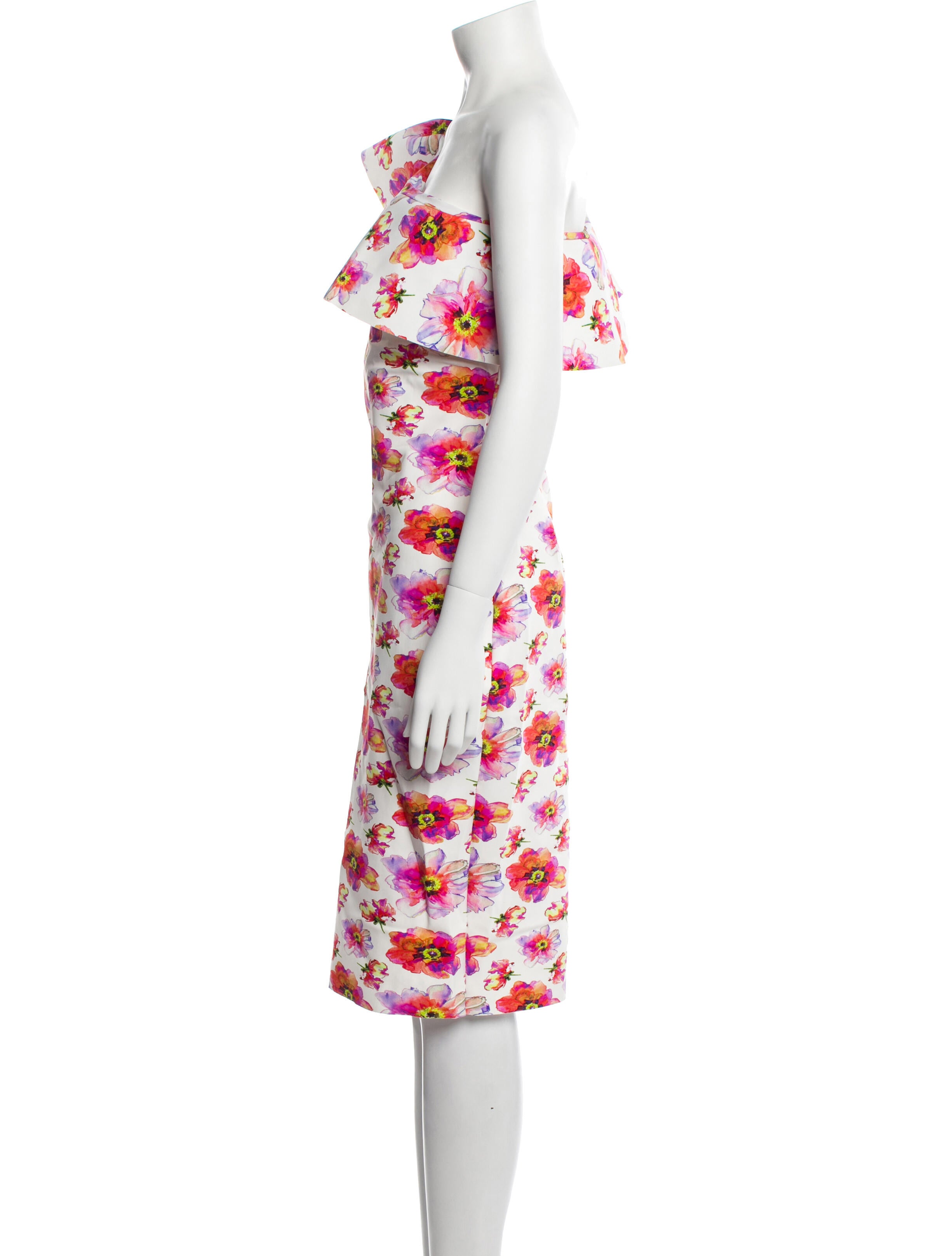 La Petite Robe di Chiara Boni Floral Print Knee-Length Dress w/ Tags