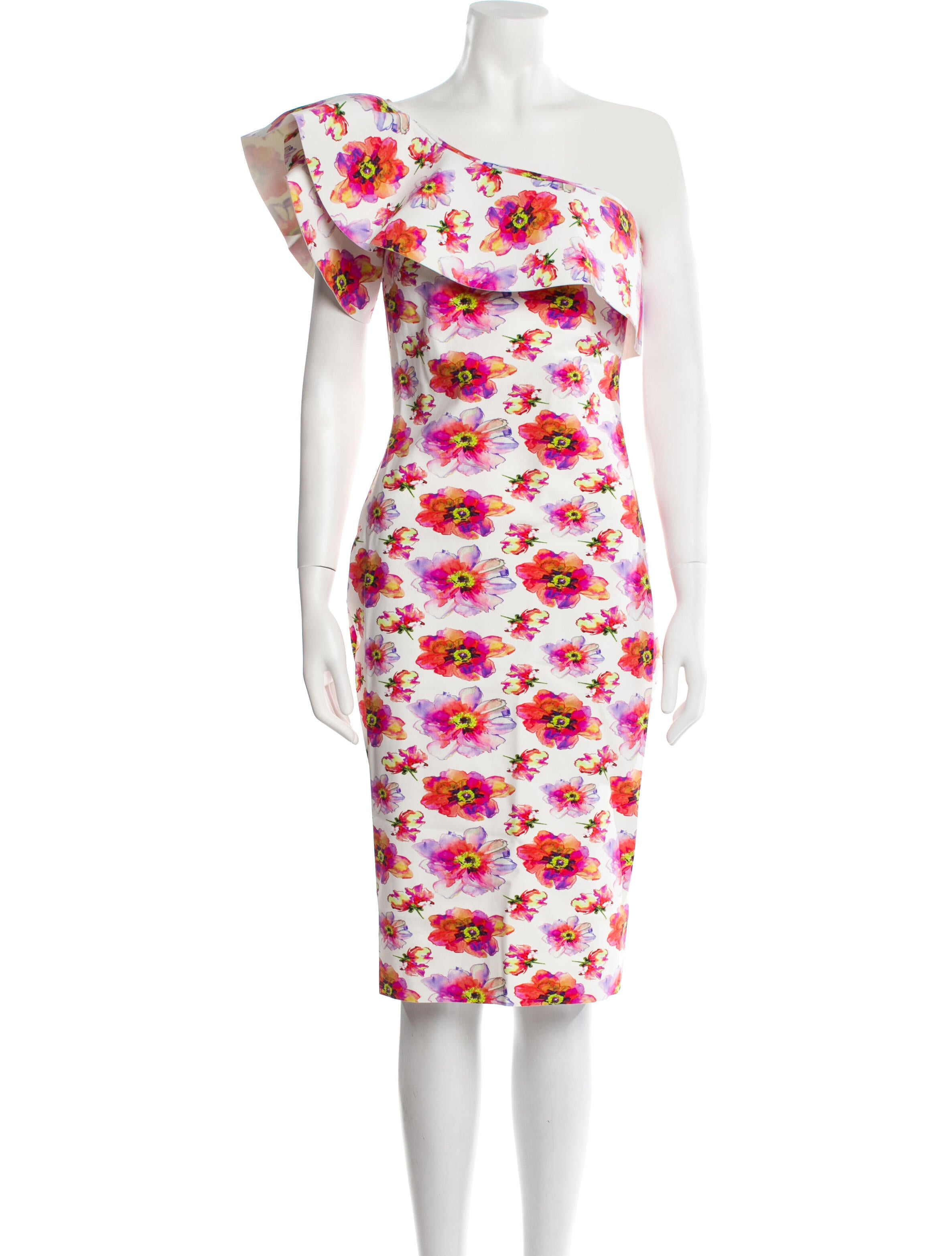 La Petite Robe di Chiara Boni Floral Print Knee-Length Dress w/ Tags
