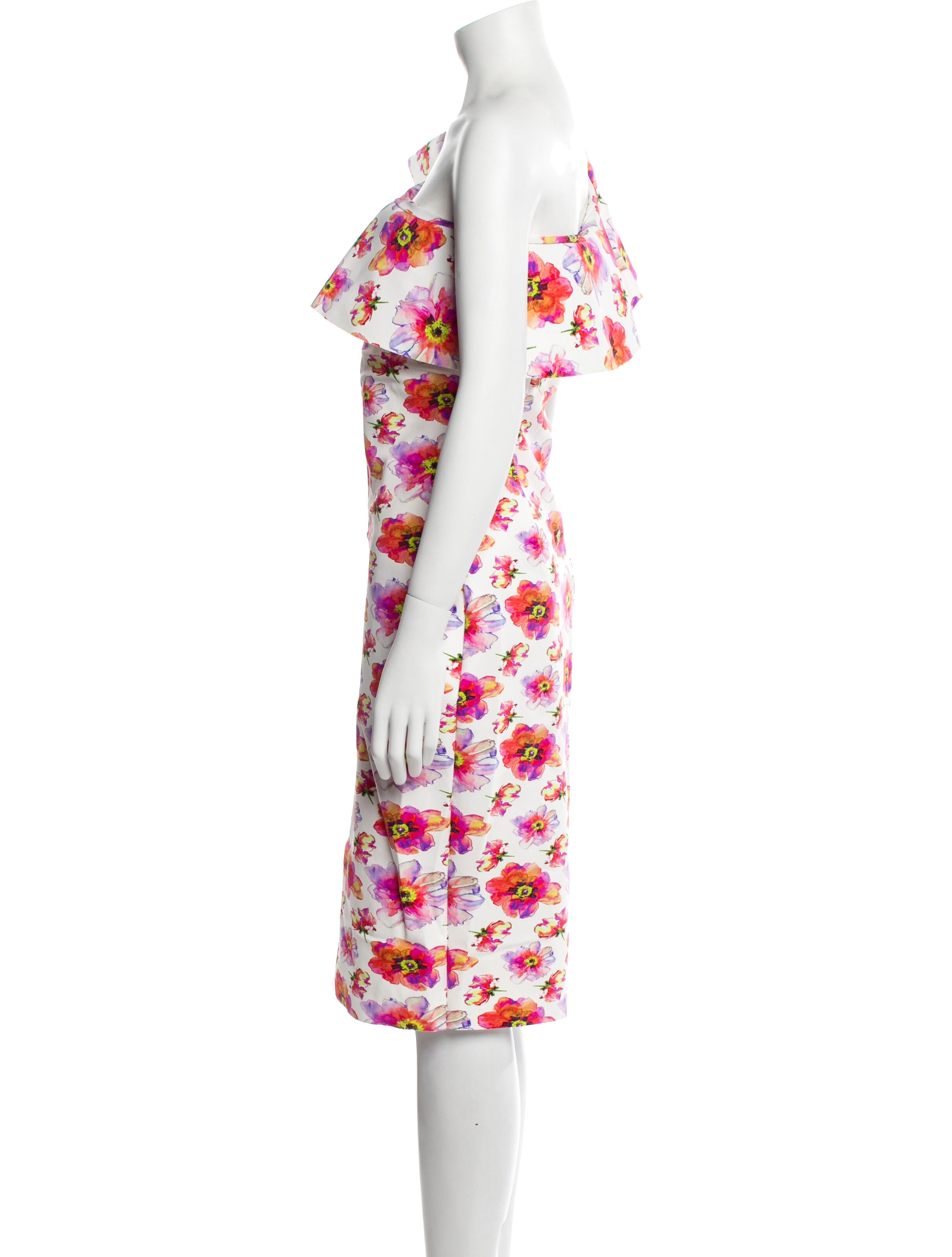 La Petite Robe di Chiara Boni Floral Print Knee-Length Dress w/ Tags