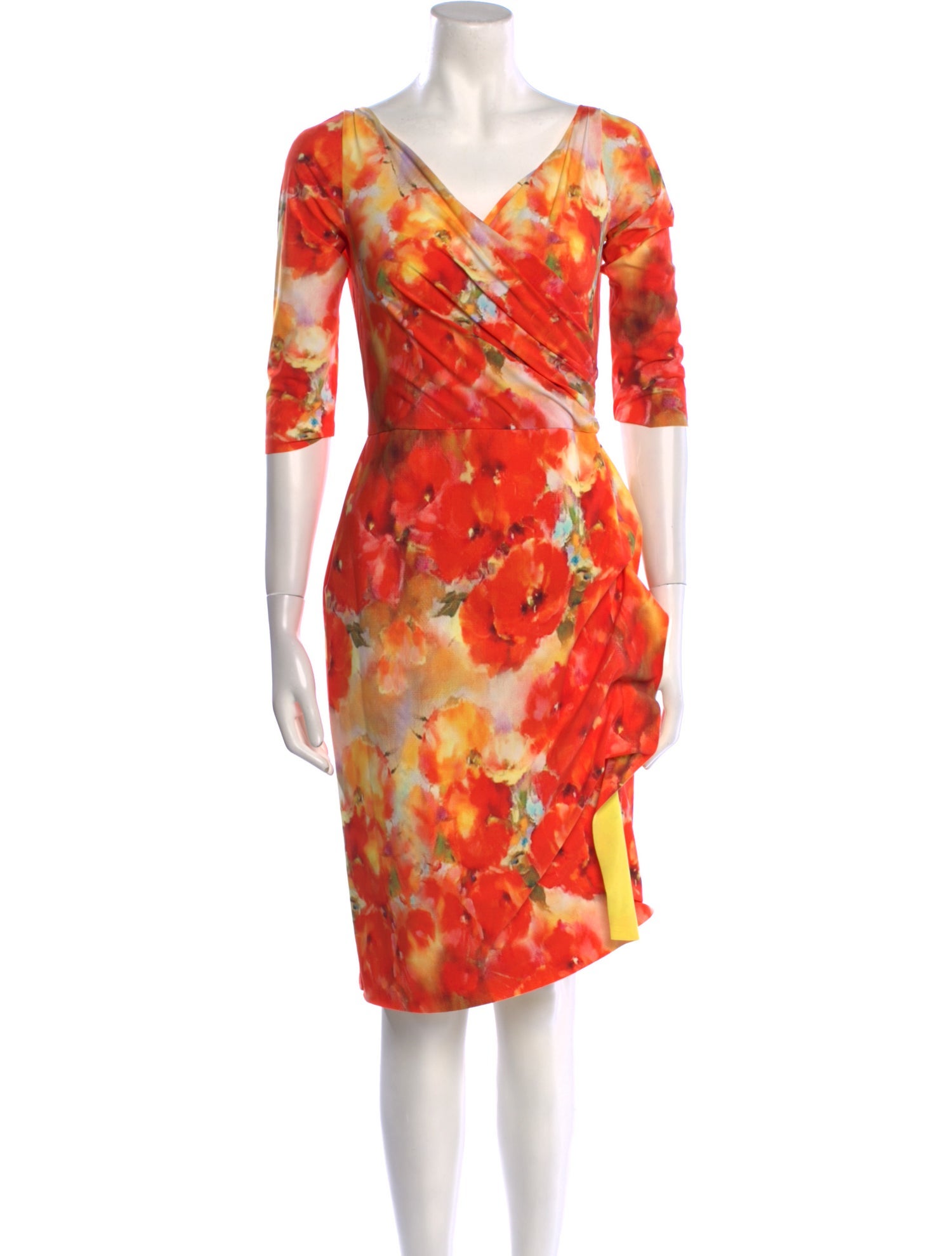 La Petite Robe di Chiara Boni Floral Print Knee-Length Dress