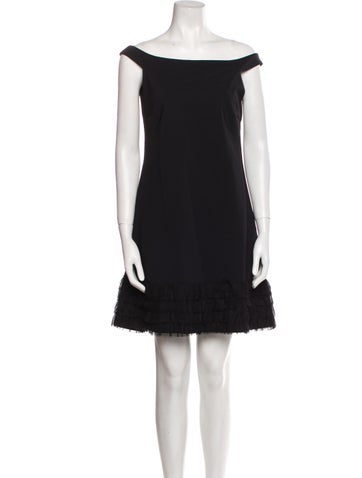 La Petite Robe di Chiara Boni Dresses Bateau Neckline Mini Dress Us6, It42 | M