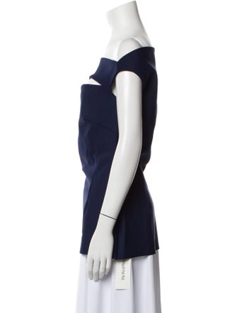 La Petite Robe di Chiara Boni Off-The-Shoulder Short Sleeve Top