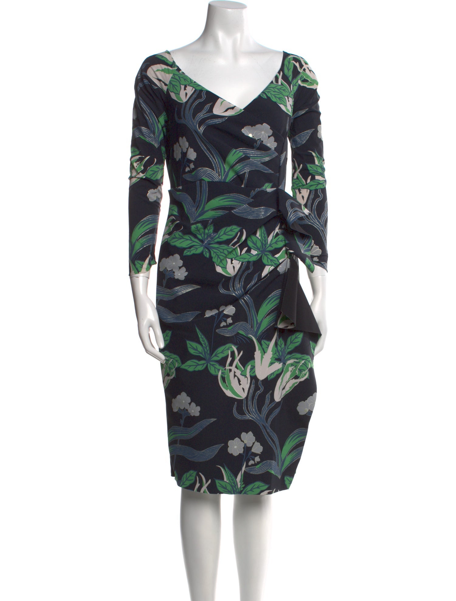 La Petite Robe di Chiara Boni Floral Print Knee-Length Dress
