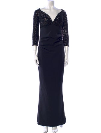 La Petite Robe di Chiara Boni V-Neck Long Dress