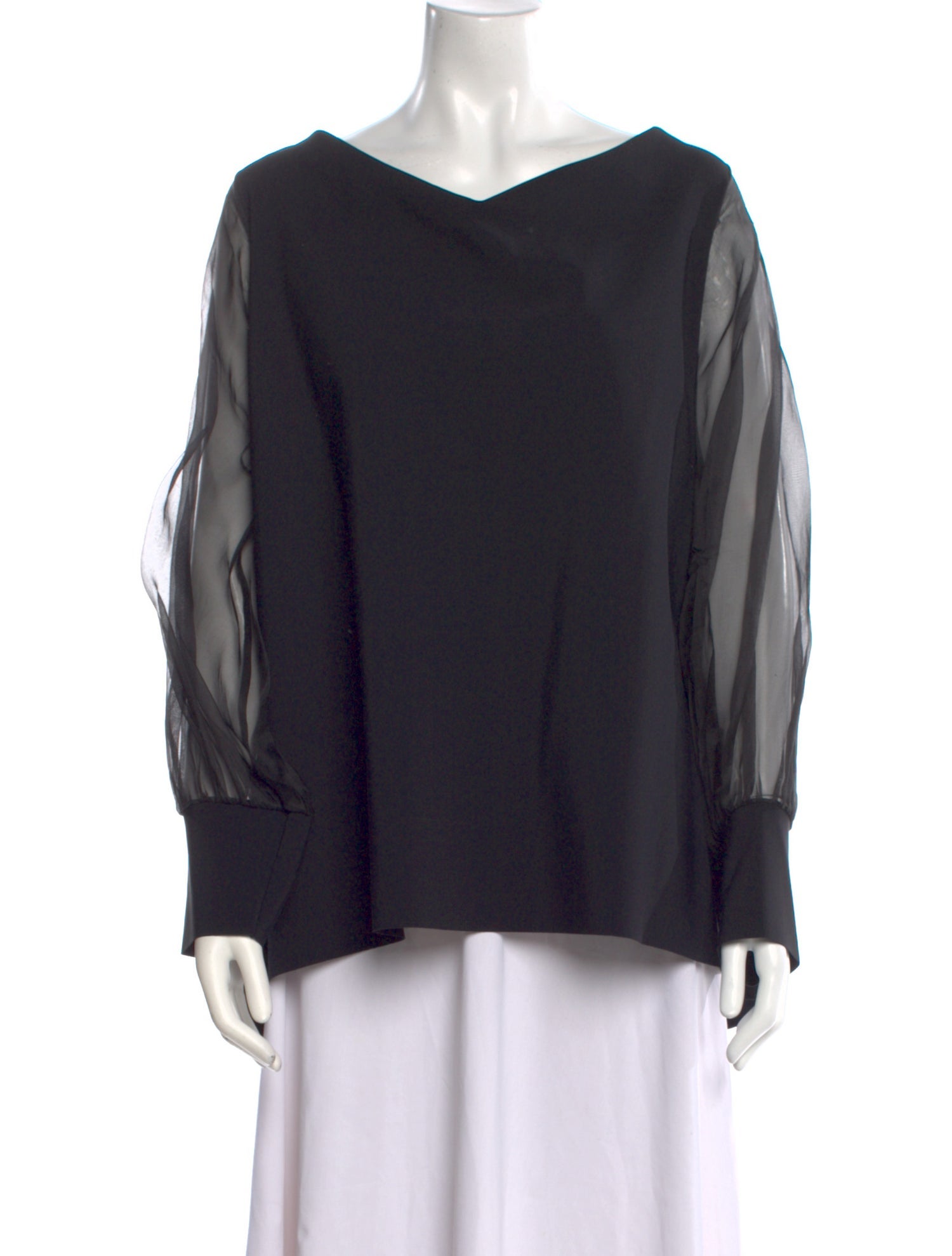 La Petite Robe di Chiara Boni V-Neck Long Sleeve Blouse