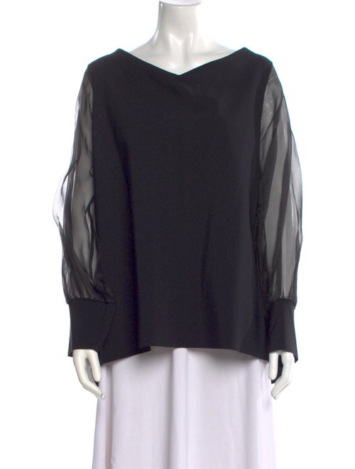 La Petite Robe di Chiara Boni V-Neck Long Sleeve Blouse