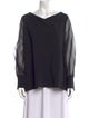 La Petite Robe di Chiara Boni V-Neck Long Sleeve Blouse
