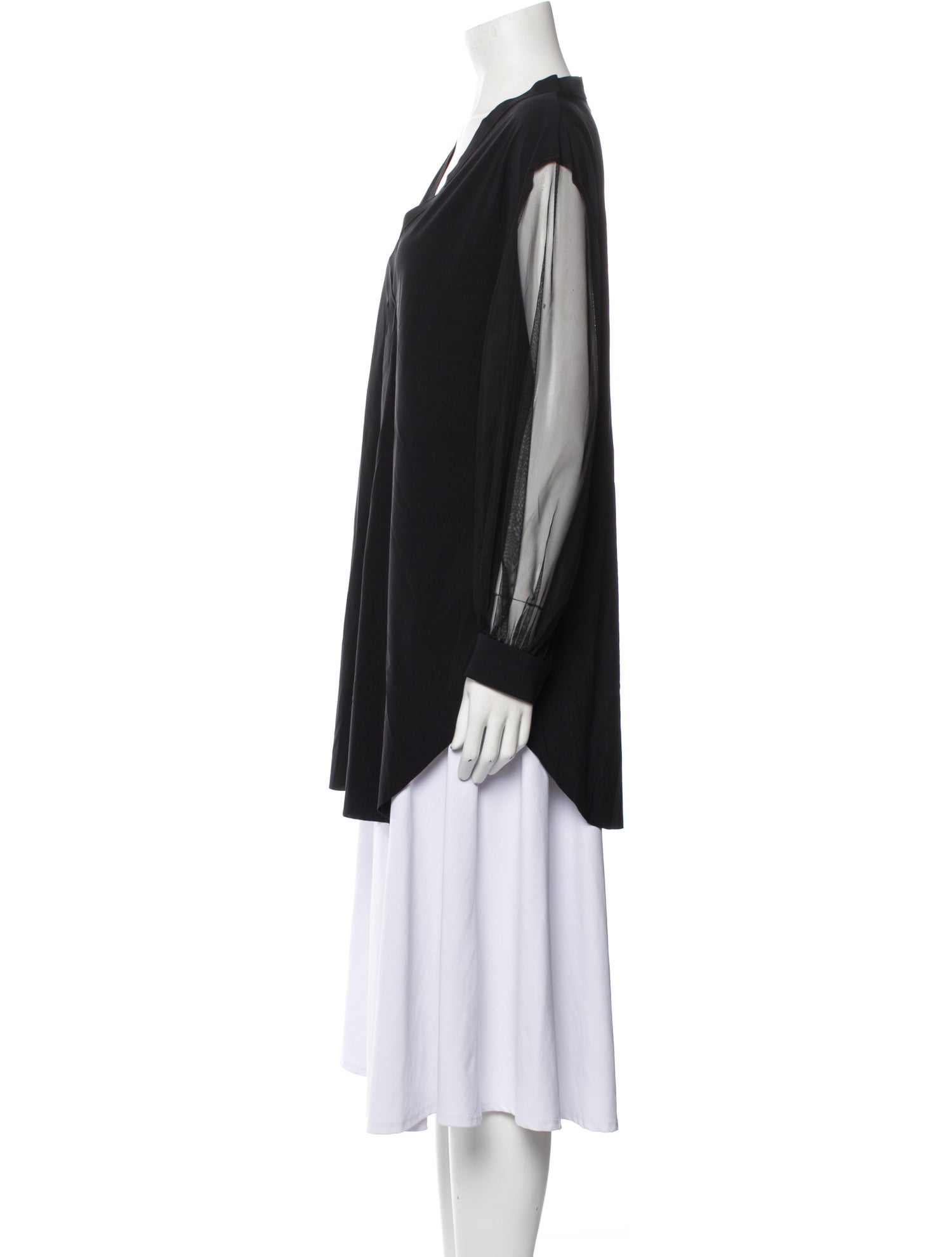 La Petite Robe di Chiara Boni V-Neck Long Sleeve Tunic