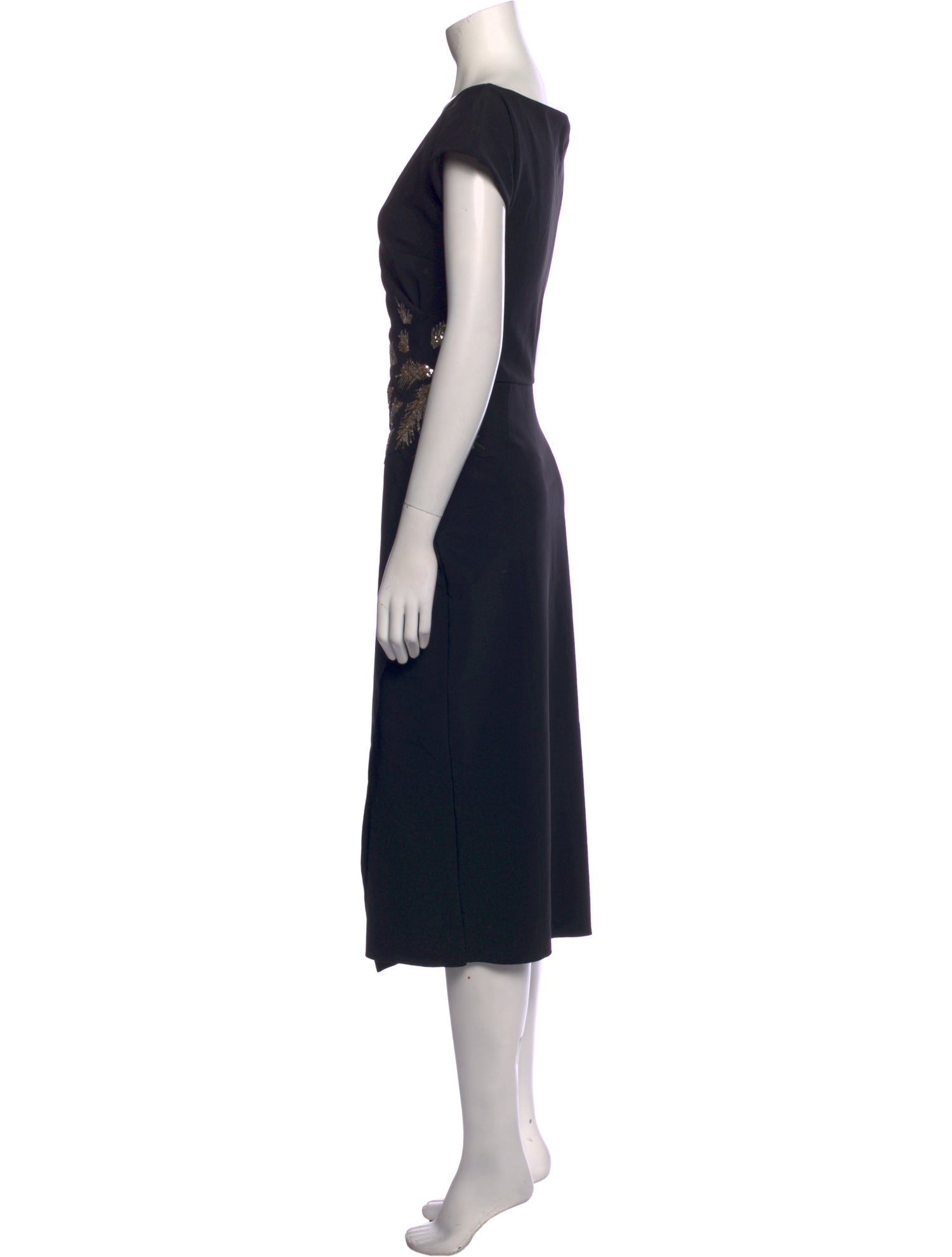 La Petite Robe di Chiara Boni V-Neck Midi Length Dress