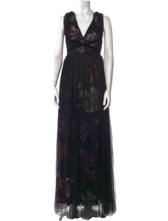 La Petite Robe di Chiara Boni Floral Print Long Dress