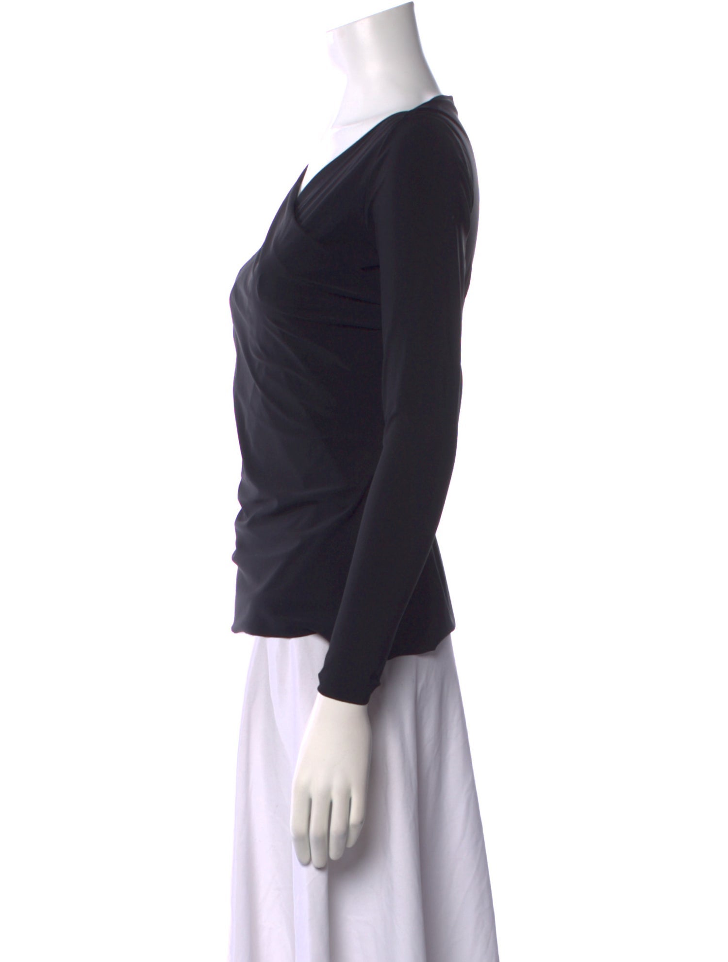 La Petite Robe di Chiara Boni V-Neck Three-Quarter Sleeve Top