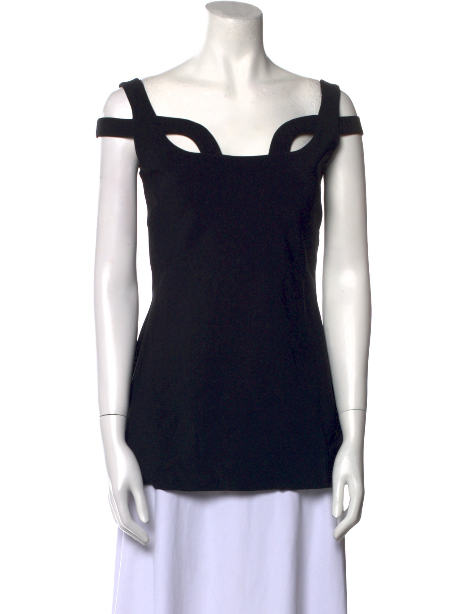La Petite Robe di Chiara Boni Square Neckline Short Sleeve Top