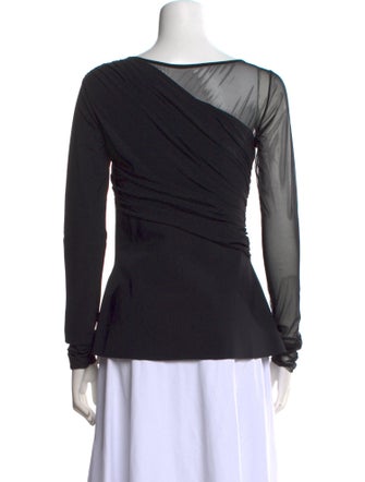 La Petite Robe di Chiara Boni One-Shoulder Long Sleeve Blouse