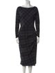 La Petite Robe di Chiara Boni Plaid Print Midi Length Dress