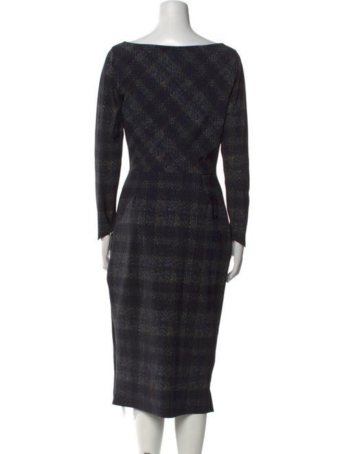La Petite Robe di Chiara Boni Plaid Print Midi Length Dress