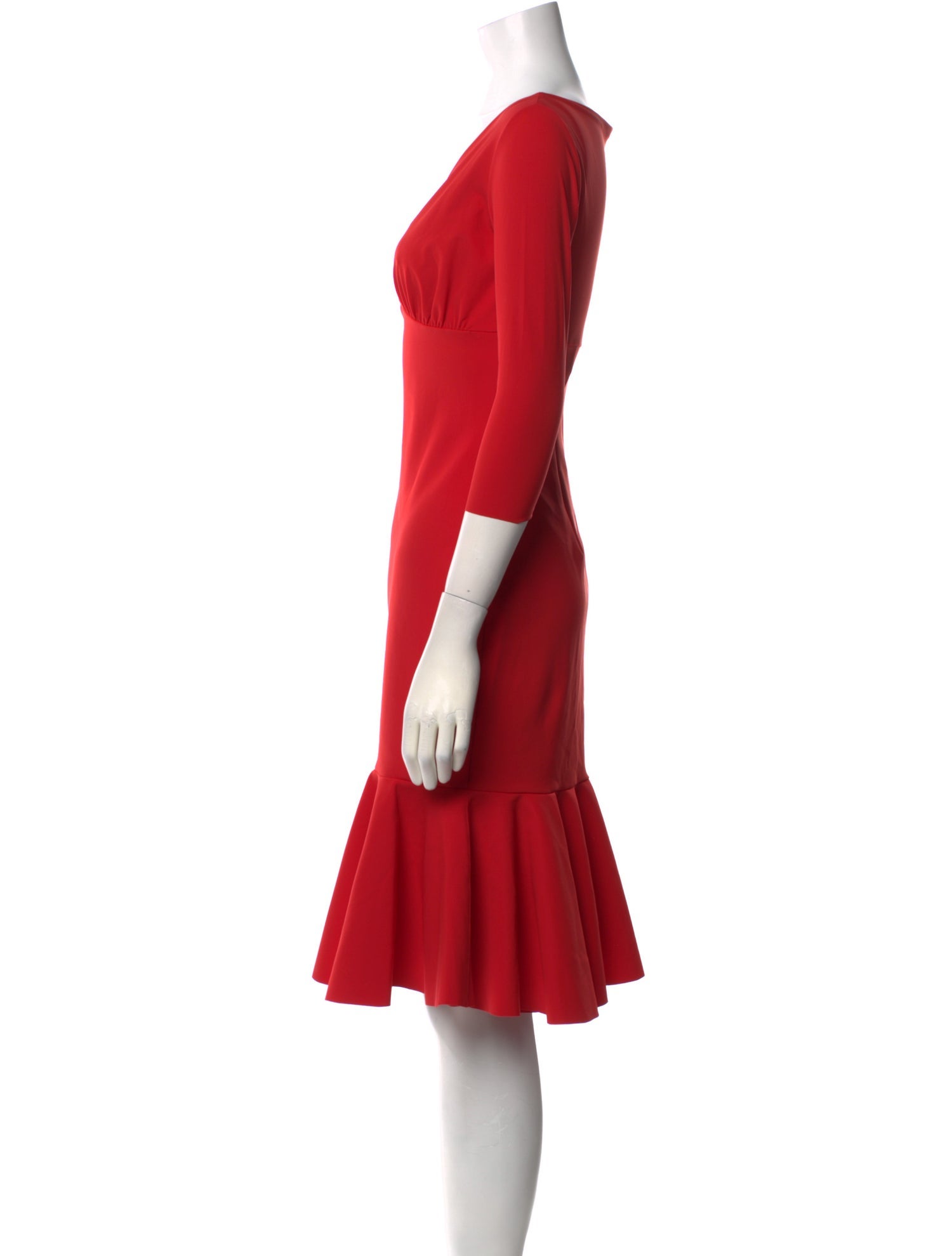 La Petite Robe di Chiara Boni V-Neck Knee-Length Dress