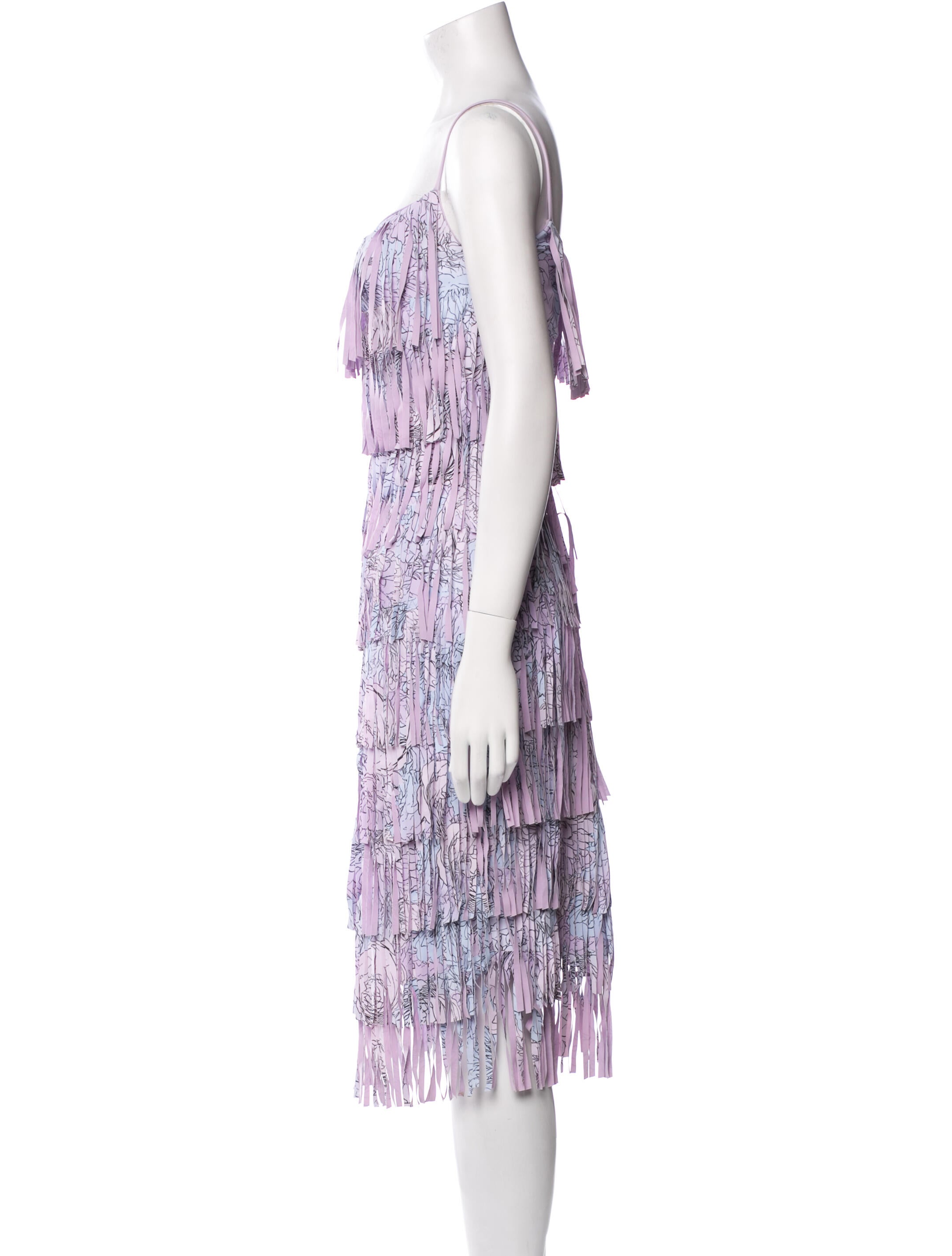 La Petite Robe di Chiara Boni Tie-Dye Print Midi Length Dress w/ Tags