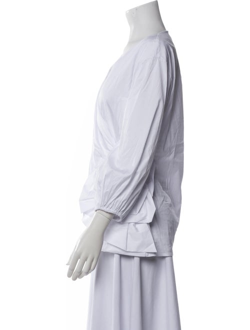 La Petite Robe di Chiara Boni V-Neck Three-Quarter Sleeve Blouse