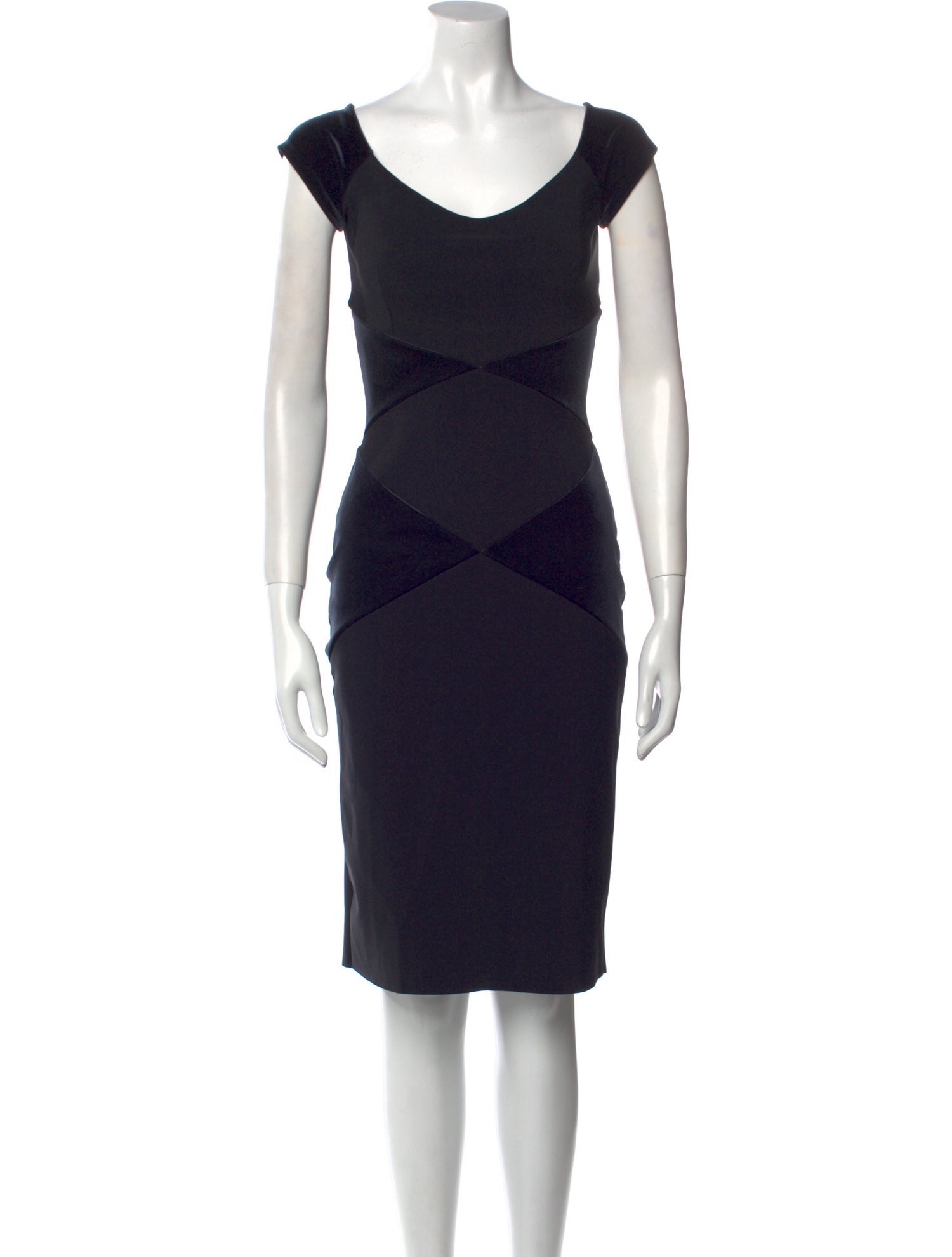 La Petite Robe di Chiara Boni Scoop Neck Knee-Length Dress