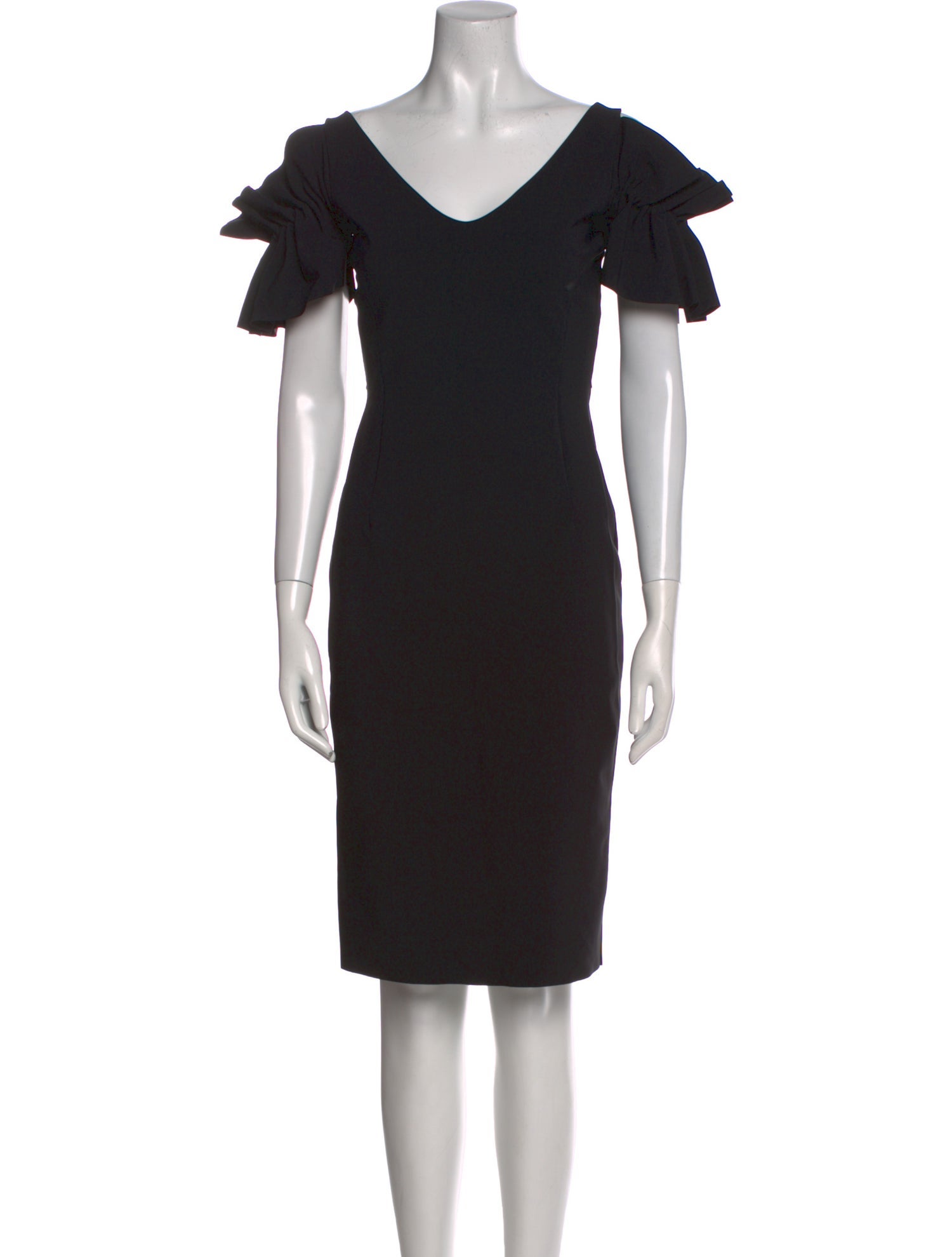 La Petite Robe di Chiara Boni V-Neck Knee-Length Dress
