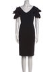La Petite Robe di Chiara Boni V-Neck Knee-Length Dress