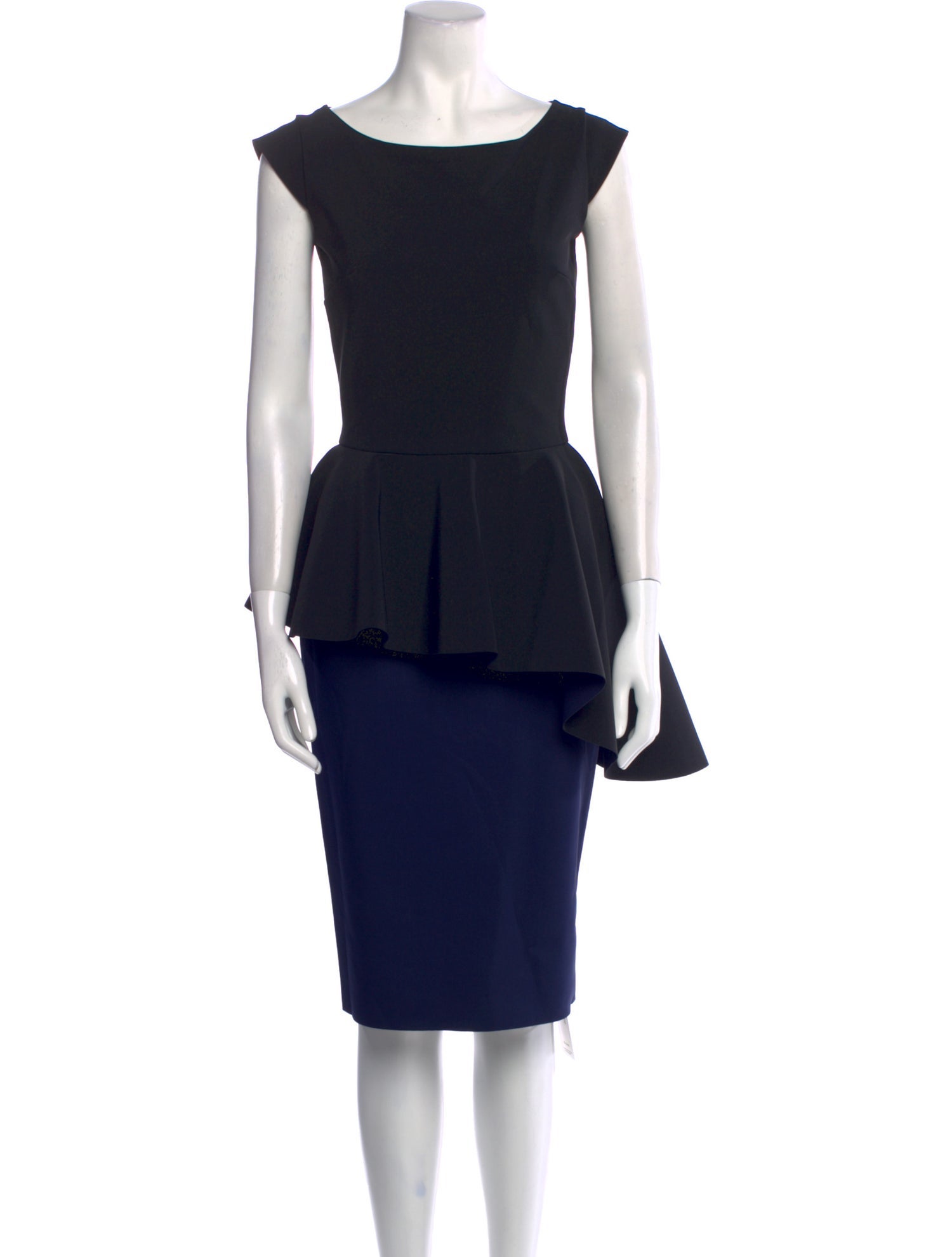 La Petite Robe di Chiara Boni Scoop Neck Knee-Length Dress