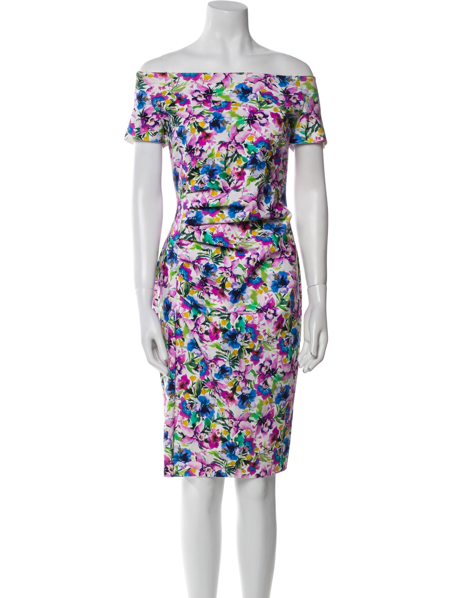 La Petite Robe di Chiara Boni Floral Print Knee-Length Dress w/ Tags