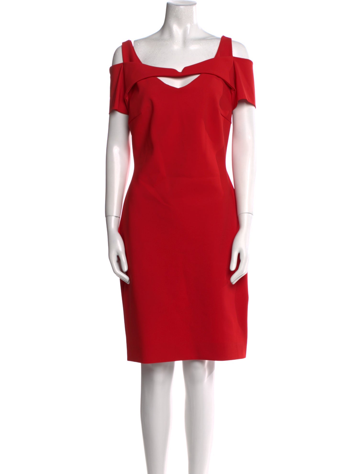 La Petite Robe di Chiara Boni Square Neckline Knee-Length Dress