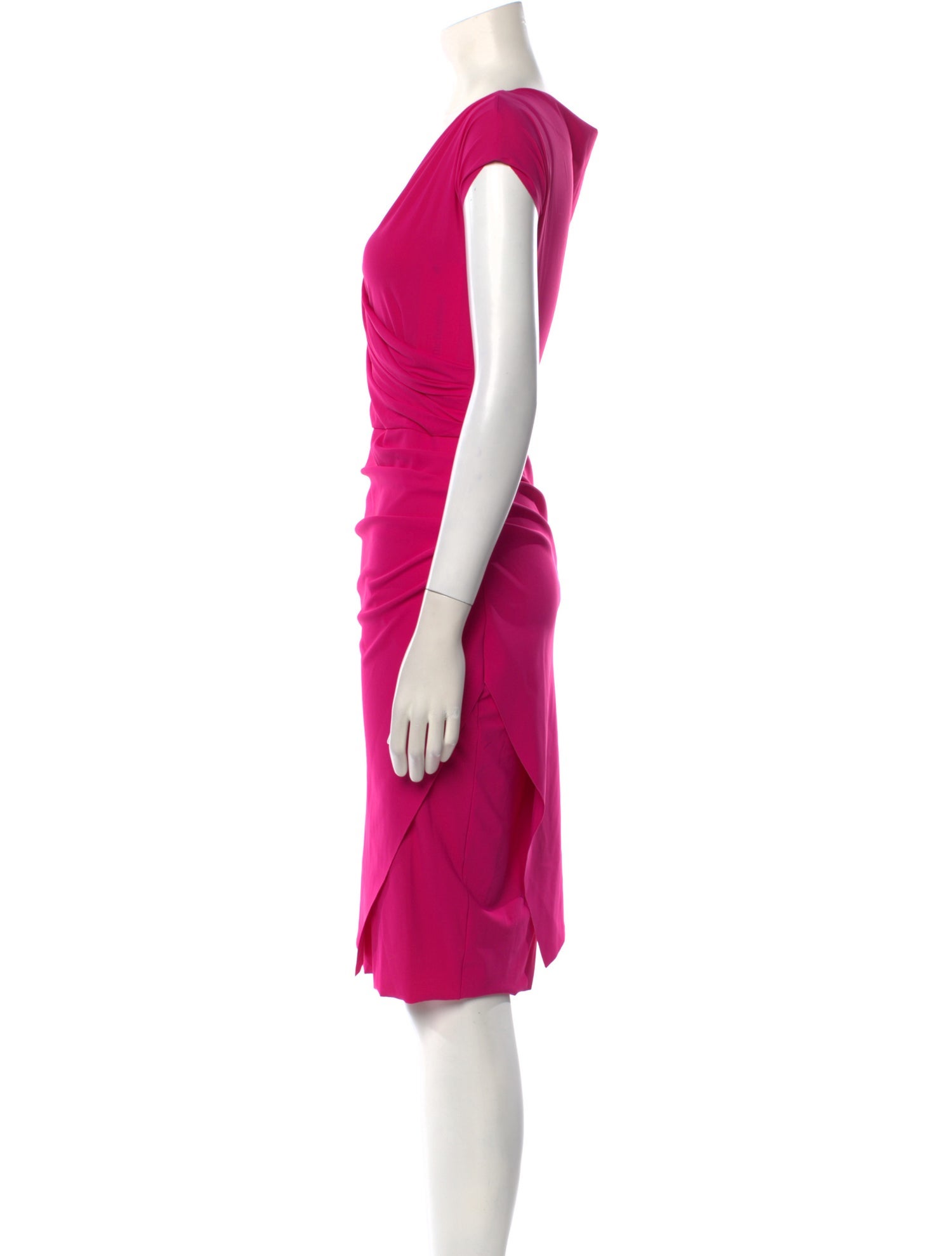 La Petite Robe di Chiara Boni V-Neck Knee-Length Dress