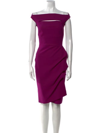 La Petite Robe di Chiara Boni Off-The-Shoulder Knee-Length Dress