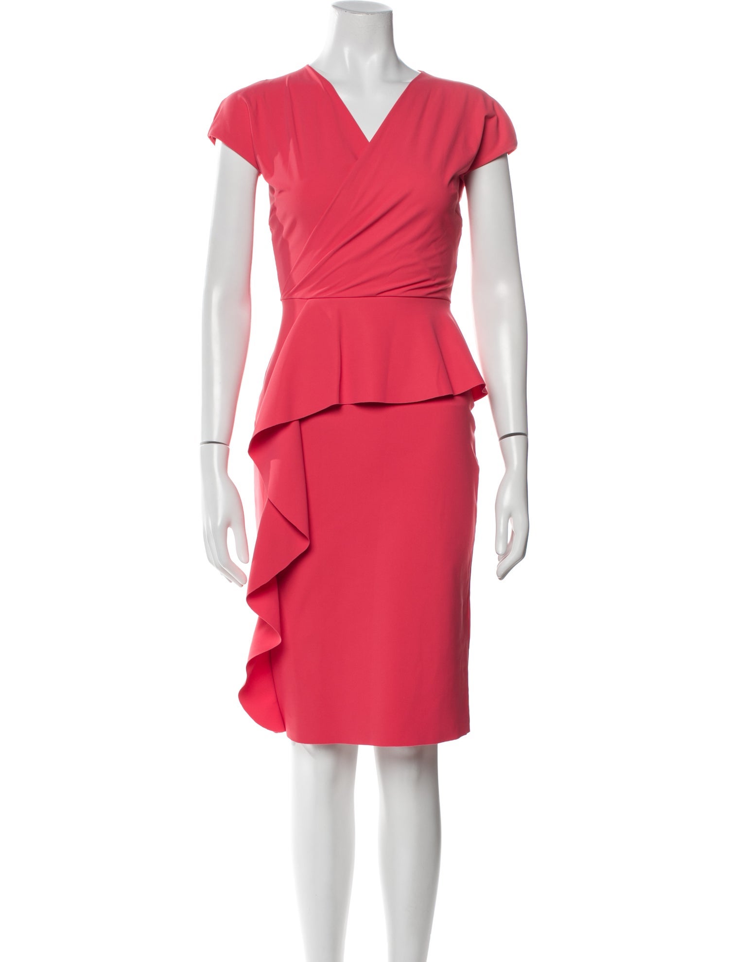 La Petite Robe di Chiara Boni V-Neck Knee-Length Dress