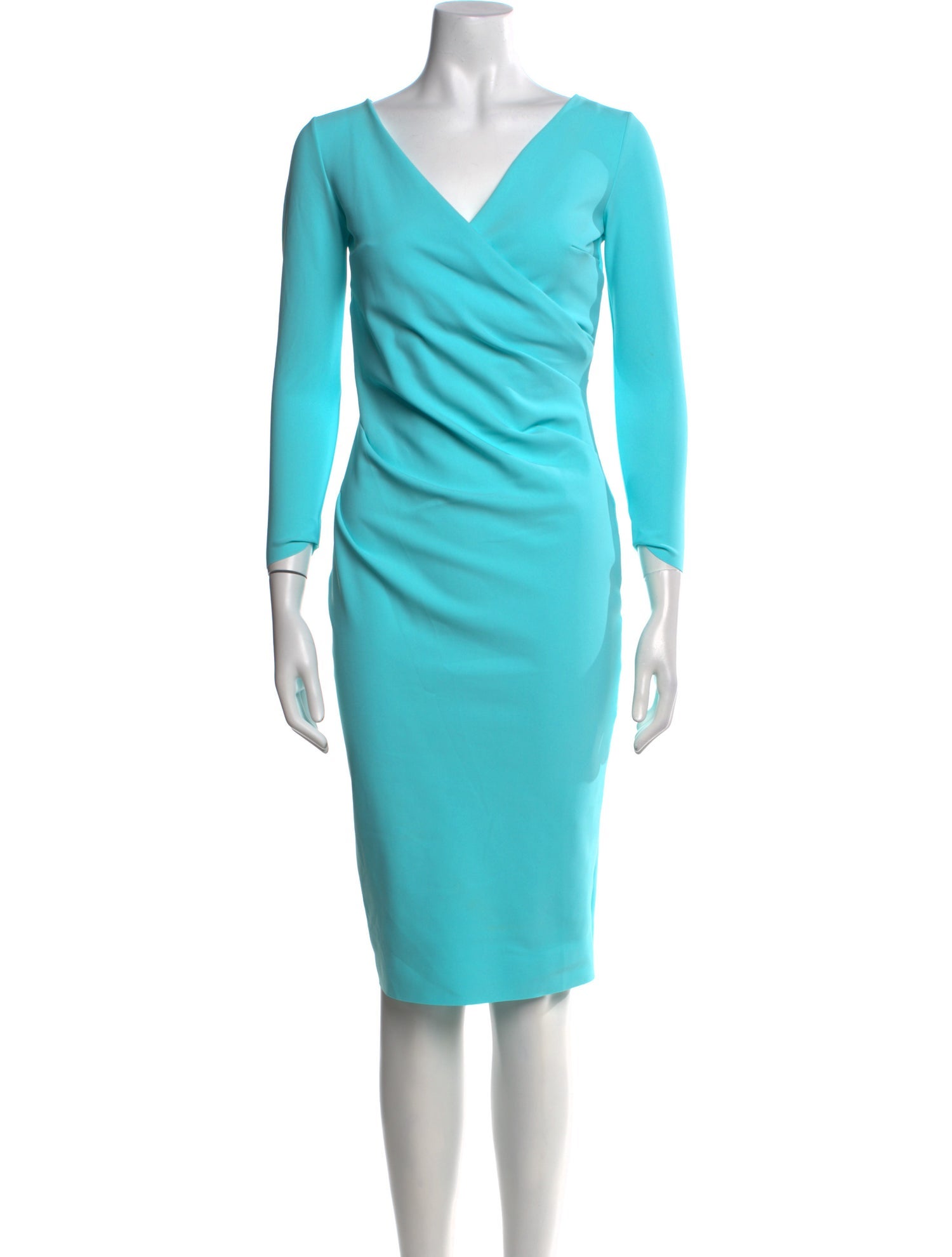 Chiara Boni V-Neck Knee-Length Dress