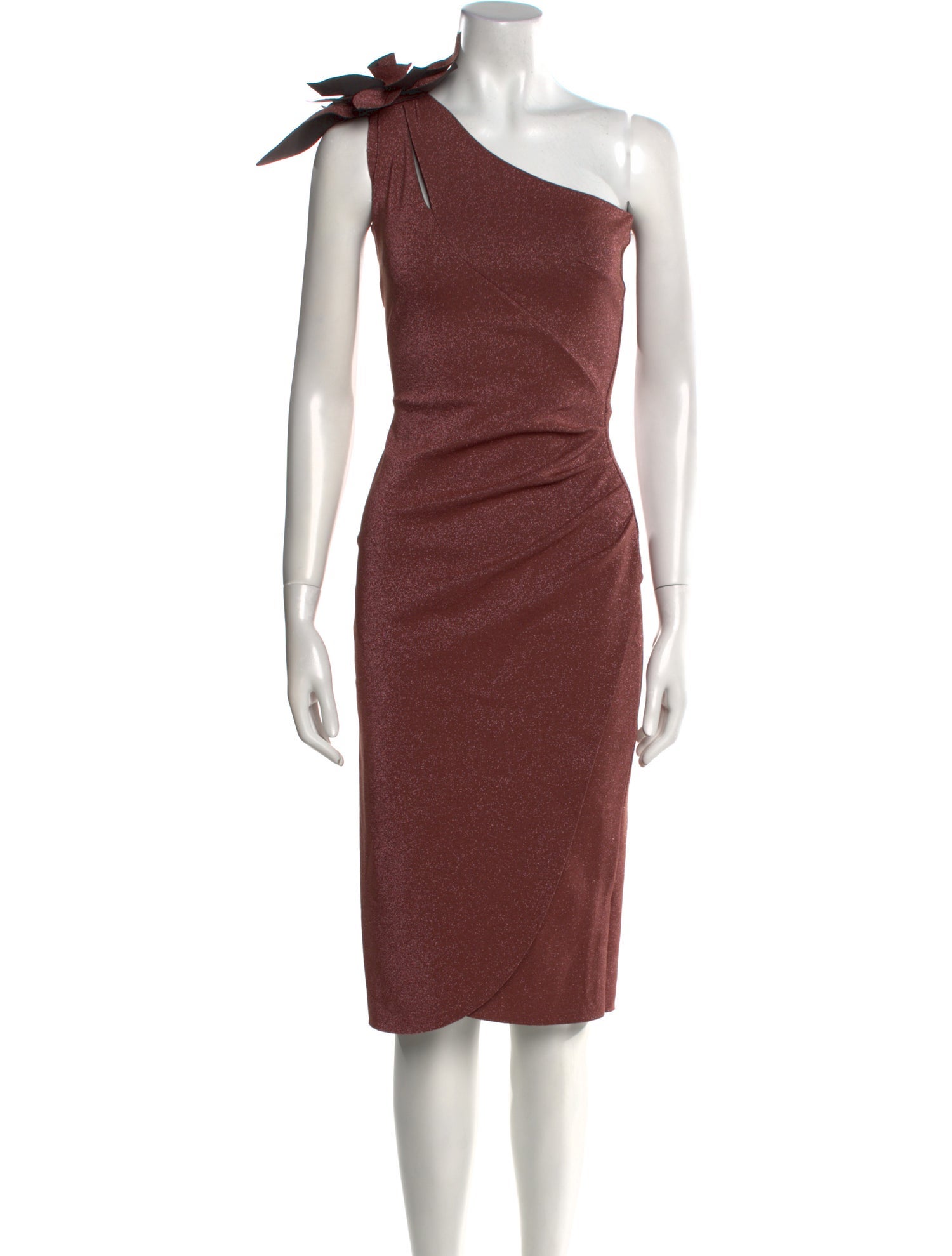 La Petite Robe di Chiara Boni One-Shoulder Midi Length Dress w/ Tags