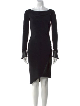 La Petite Robe di Chiara Boni Bateau Neckline Knee-Length Dress