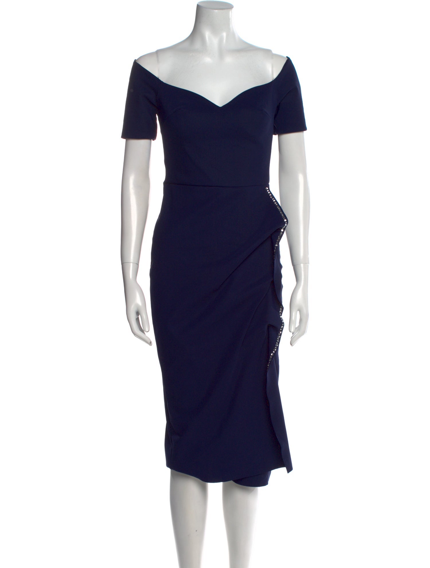 La Petite Robe di Chiara Boni Off-The-Shoulder Midi Length Dress