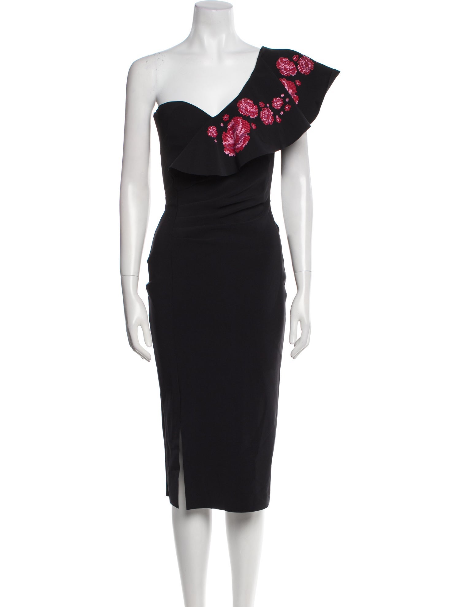 La Petite Robe di Chiara Boni One-Shoulder Knee-Length Dress