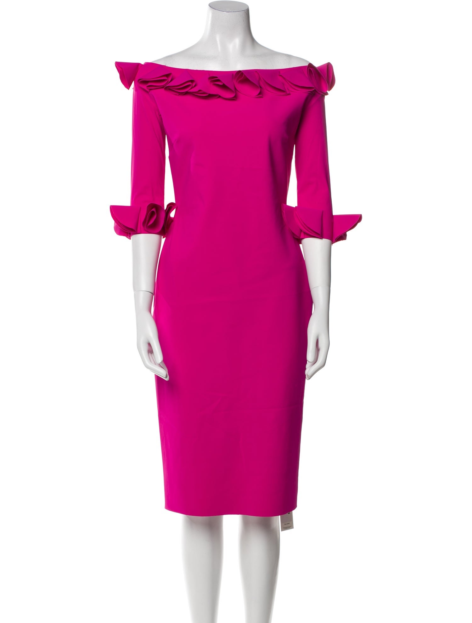 La Petite Robe di Chiara Boni Off-The-Shoulder Knee-Length Dress