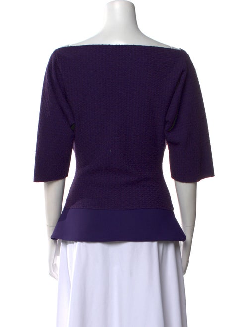 La Petite Robe di Chiara Boni Wool Bateau Neckline Top